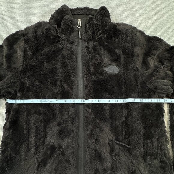 The North Face Womens Size M Black Osito Fleece Jacket Full Zip Fuzzy Pockets - Picture 9 of 14